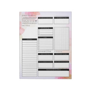 Dagelijkse planner niet gedateerd notitieblok