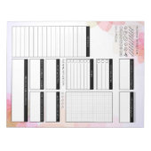 Dagelijkse planner niet gedateerd notitieblok (Voorkant)