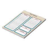 Dagelijkse planner notitieblok (Linkerzijde)