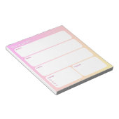 Dagelijkse planner notitieblok (40 pagina's) (Schuin)