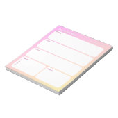 Dagelijkse planner notitieblok (40 pagina's) (Linkerzijde)