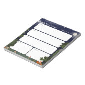 Dagelijkse Planner Notitieblok - Nacht Bos ontwerp (Linkerzijde)