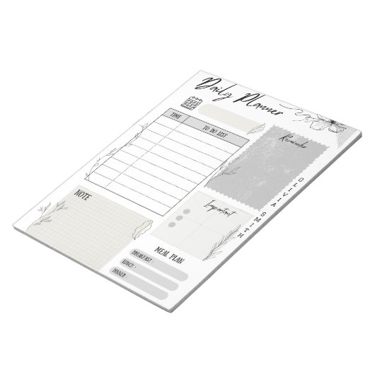 Dagelijkse Planner Notitieblok - Schema (Schuin)