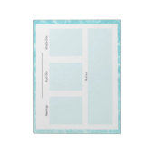 Dagelijkse Planner Notitieblok - Zomerthema (Linkerzijde)