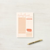 Dagelijkse Planner om een lijst met modern ontwerp Post-it® Notes (Op bureau)