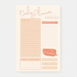Dagelijkse Planner om een lijst met modern ontwerp Post-it® Notes