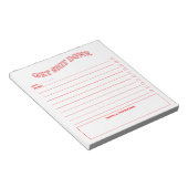 Dagelijkse planner om een minimalistisch Notitiebl Notitieblok (Schuin)