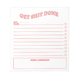 Dagelijkse planner om een minimalistisch Notitiebl Notitieblok