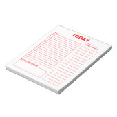 Dagelijkse planner om een minimalistisch ontwerp v notitieblok (Linkerzijde)