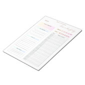 Dagelijkse planner om lijst minimalistisch te doen notitieblok (Schuin)