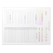 Dagelijkse planner om lijst minimalistisch te doen notitieblok (Voorkant)