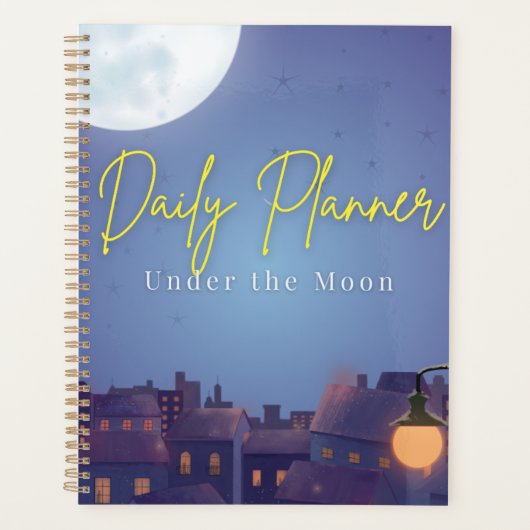 "Dagelijkse Planner: Onder de Maan" | Magische Nac Planner (Voorkant)