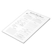 Dagelijkse Planner op maat gesneden lijst Notitieblok (Schuin)