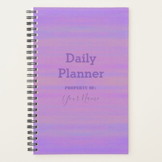 Dagelijkse planner - Paarse was - HAMbWG (Voorkant)