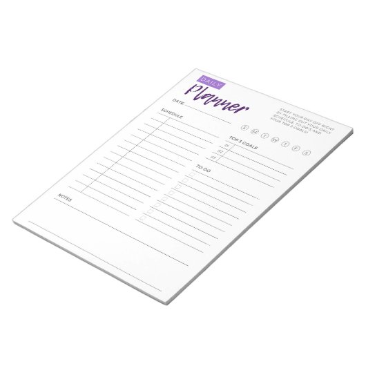Dagelijkse Planner Pad Notitieblok (Schuin)