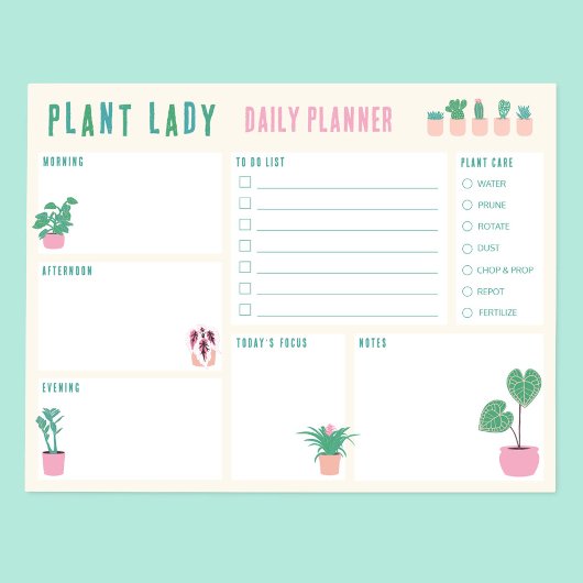 Dagelijkse Planner Plant Lady Notitieblok