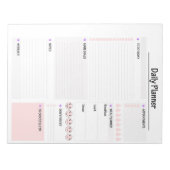 Dagelijkse planner - Productiviteitsplanner - Dage Notitieblok (Voorkant)