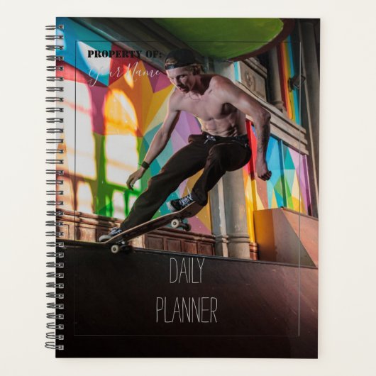Dagelijkse planner - Skateboarden - HAMbWG (Voorkant)