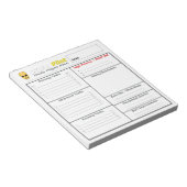Dagelijkse planner - SkullPilot Daily Flight Plan Notitieblok (Schuin)