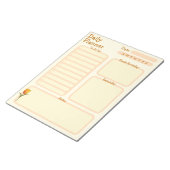 Dagelijkse planner, to do lijst, herinnering tulp notitieblok (Schuin)