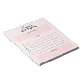 Dagelijkse planner To Do Script Roze Notitieblok (Schuin)