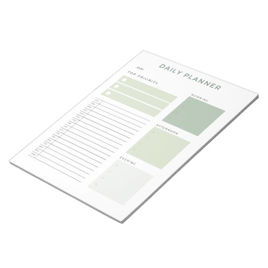 Dagelijkse Planner Uurtijd Blok Afspraak Notitieblok (Schuin)