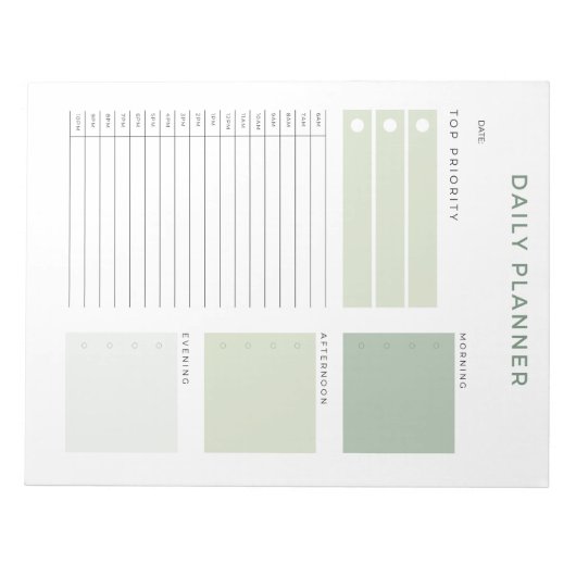 Dagelijkse Planner Uurtijd Blok Afspraak Notitieblok (Voorkant)