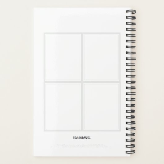 Dagelijkse planner - uw foto - elke kleur BG - HAM (Achterkant)