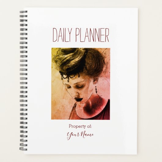 Dagelijkse planner - Vintage uitstraling - HAMbWG (Voorkant)