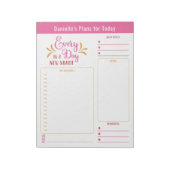 Dagelijkse planner voor elke dag de doelstellingen notitieblok (Linkerzijde)
