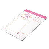 Dagelijkse planner voor elke dag de doelstellingen notitieblok (Schuin)