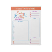 Dagelijkse Planner voor elke dag Notities van de D Notitieblok (Linkerzijde)