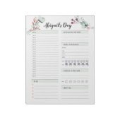 Dagelijkse planner voor het Blokkeren van de Tijd  Notitieblok (Linkerzijde)