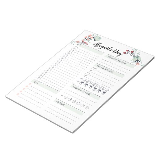 Dagelijkse planner voor het Blokkeren van de Tijd  Notitieblok (Schuin)