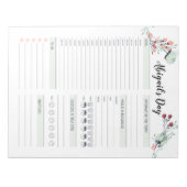 Dagelijkse planner voor het Blokkeren van de Tijd Notitieblok (Voorkant)