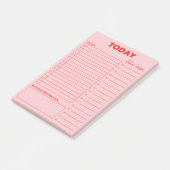 Dagelijkse planner voor minimalistisch ontwerp na  post-it® notes (Schuin)