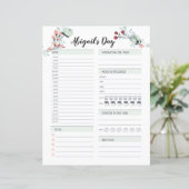 Dagelijkse planner voor tijdblokken van 6 uur 's o (Staand voorkant)