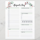 Dagelijkse planner voor tijdblokken van 6 uur 's o (Voorkant)