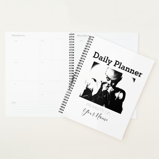 Dagelijkse planner - Vrouw in leer - HAMbWG (Display)
