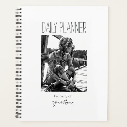 Dagelijkse planner - vrouw met vlecht- HAMbWG (Voorkant)