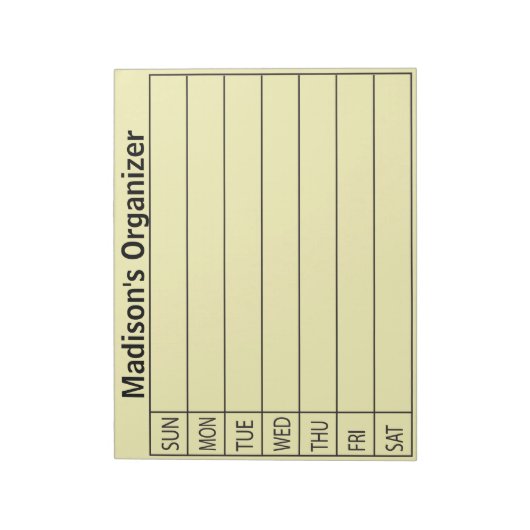 Dagelijkse planner zakelijk notitieblok (Linkerzijde)