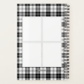 Dagelijkse planner - Zwart & Wit ruitpatroon - HAM (Achterkant)