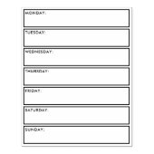 Dagelijkse plannerkalender-opsommingsteken voor jo rubberstempel (Afrduk)