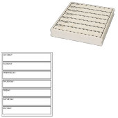 Dagelijkse plannerkalender-opsommingsteken voor jo rubberstempel (Gestempeld)