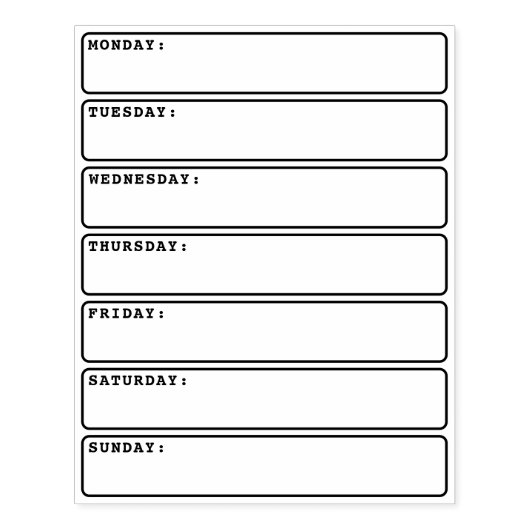 Dagelijkse plannerkalender-opsommingsteken voor jo rubberstempel (Afrduk)