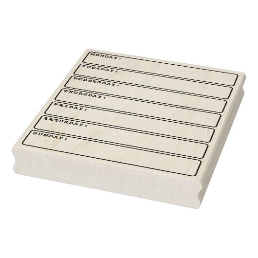 Dagelijkse plannerkalender-opsommingsteken voor jo rubberstempel (Stempel)
