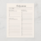 Dagelijkse plannerpagina (Voorkant)