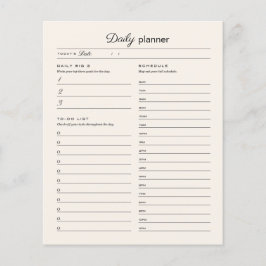 Dagelijkse plannerpagina