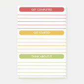 Dagelijkse planning Dagelijkse Planner Organisator Post-it® Notes (Voorkant)