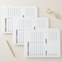 Dagelijkse planning en uurplanning